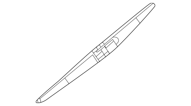 Genuine Nissan Infiniti OEM Rear Windshield Wiper Blade 28790-9CN0A – Back Window Wiper
