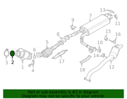 Catalytic Converter Gasket - Nissan (14445-BV80A)