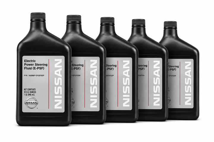 Genuine Nissan OEM Electric Power Steering Fluid E-PSF – 1 Quart Bottles – 5 Pack Economy Bundle – 999MP-EPSF00P