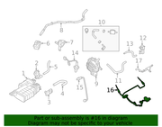 Nissan Genuine OEM Exhaust Gas Temperature Sensor (EGT Sensor) - 22630-6RC3A For Nissan 1.5L Turbo