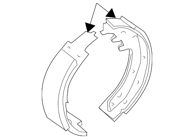 Shoe Set-parking Brake - Nissan (D4060-5TA5A)