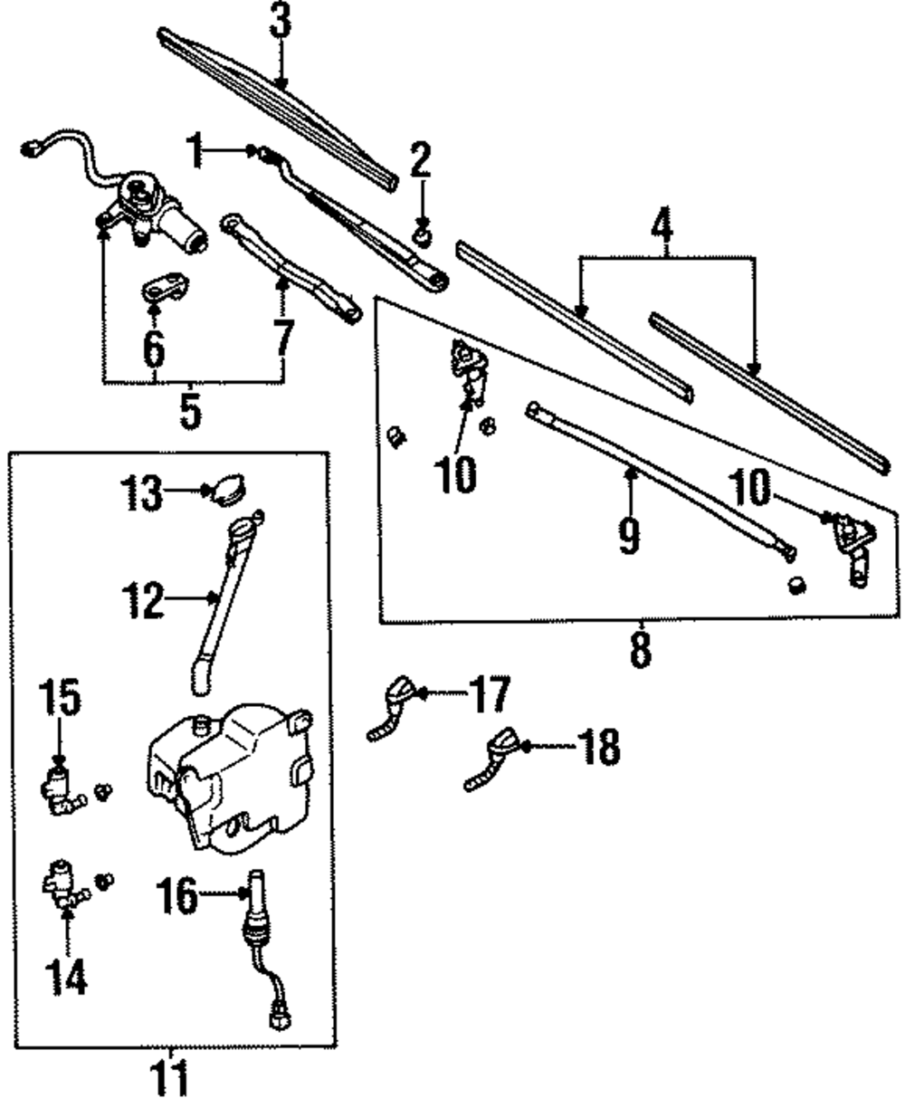 Nissan Value Advantage 21-Inch Wiper B8893-CT21J Altima 240SX 300ZX