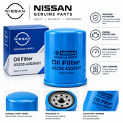 Genuine Nissan Engine Oil Filter A5208-43G0A01 – OEM Replacement Spin-On Oil Filter for 1984–1986 Nissan 720 SD25 Diesel - Swift Autoparts