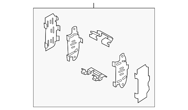 Hardware Kit-Rear Disc Brake Pad - Nissan (D408M-EG50J)