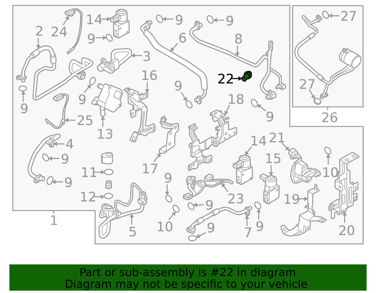 Pressure Sensor - Nissan (J2138-00Q0A)