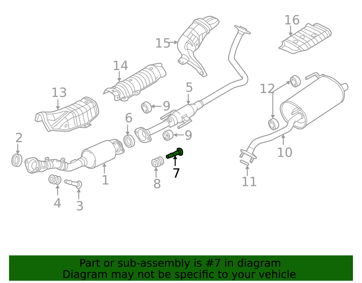 Genuine Nissan OEM Exhaust Manifold Bolt & Spring 20606-8H30A – Factory Exhaust Hardware