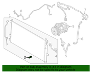 Nissan Genuine OEM A/C Refrigerant Pressure Sensor - Part # 92136-7JA0A For Nissan Armada 2025-2026