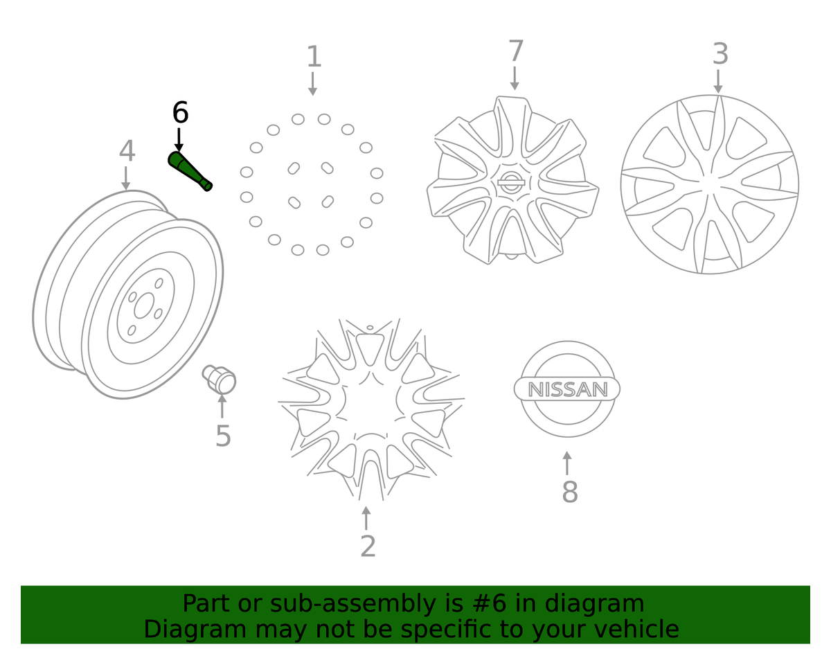 Valve Stem - Nissan (40311-S3500)