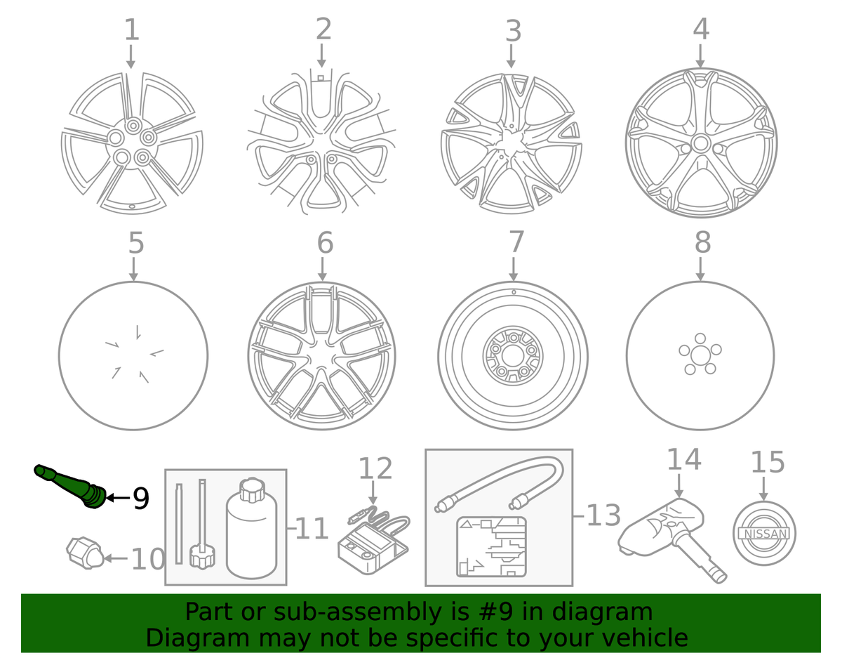 Valve Stem - Nissan (40311-60Y00)