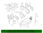 Engine Oil Pan Gasket - Nissan (11121-14Y10)