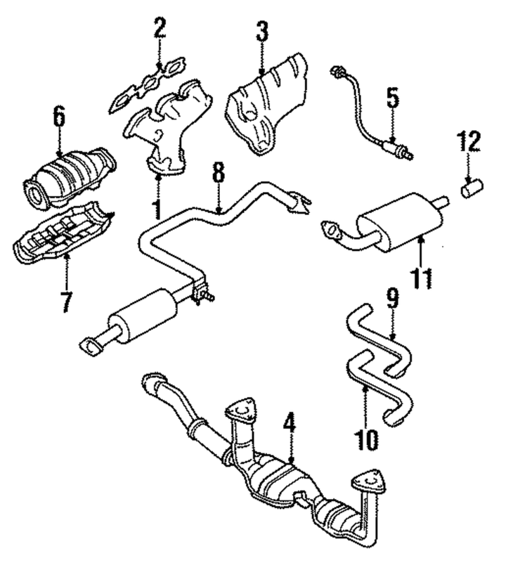 Genuine Nissan Heated Oxygen Sensor 22690-40U06 For Nissan Maxima 3.0L V6 Front Right