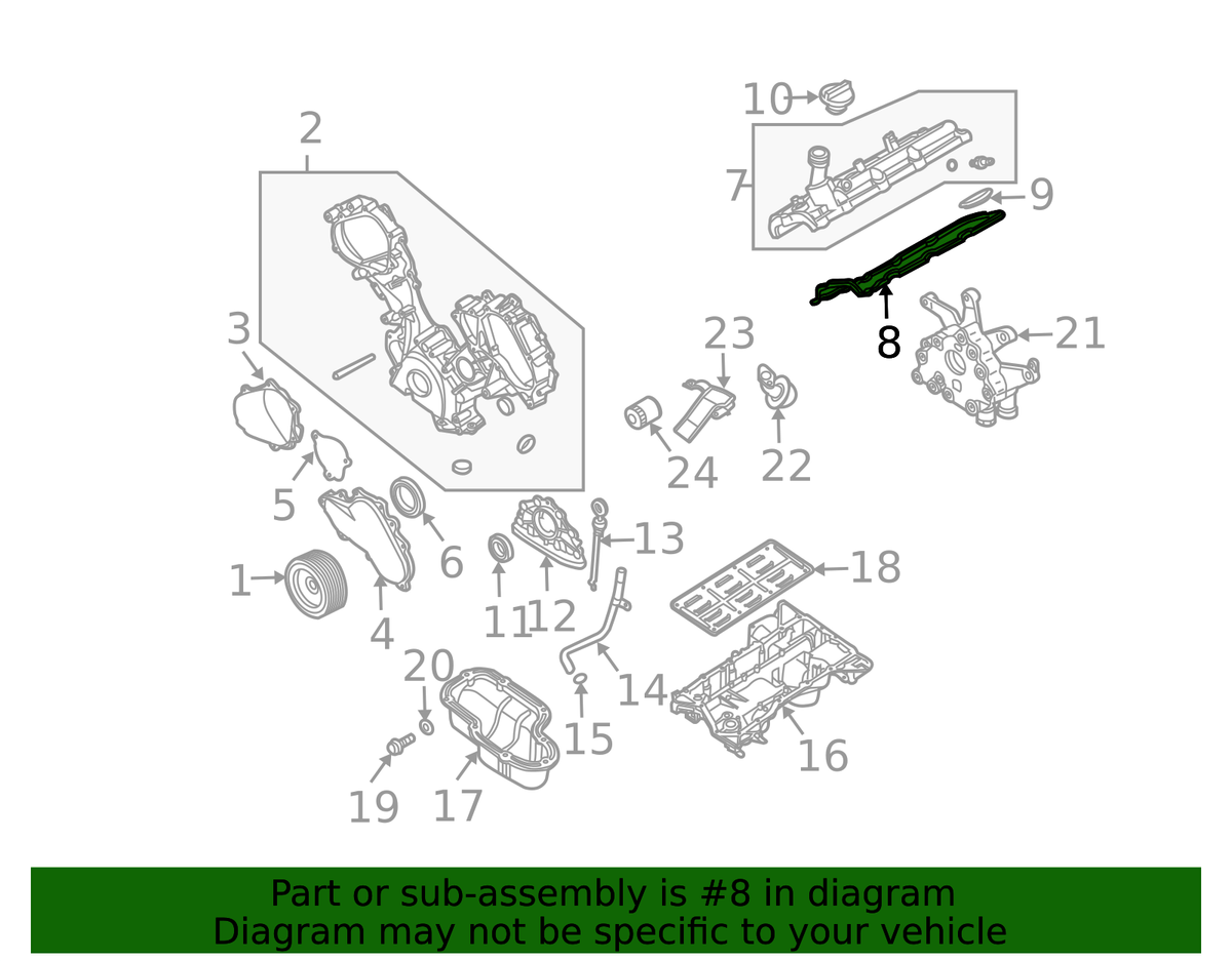 Valve Cover Gasket - Nissan (13270-7S000)