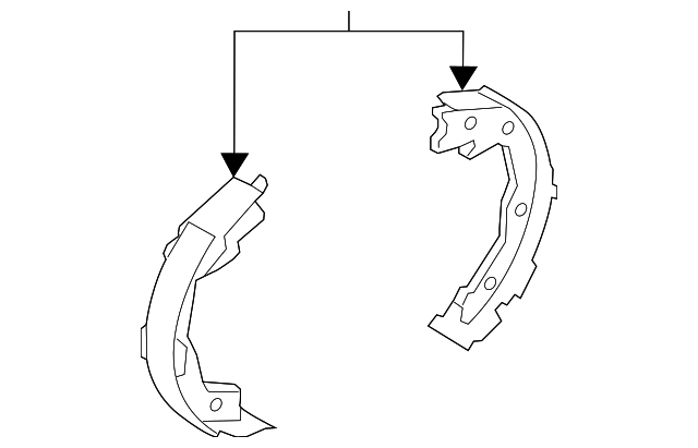 Shoe Set Parking Brake - Nissan (D4060-3NF0A)