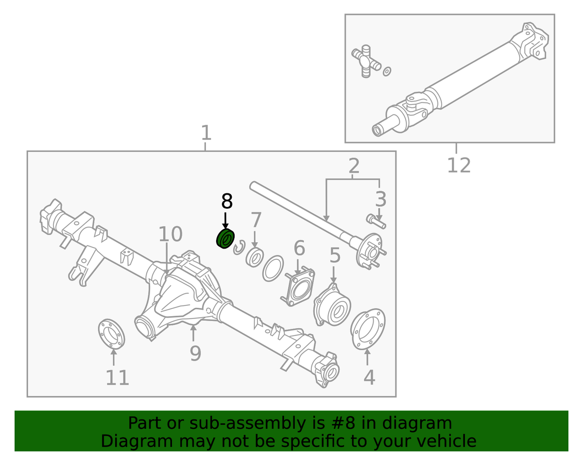 Drive Axle Shaft Seal - Nissan (43252-0W000)