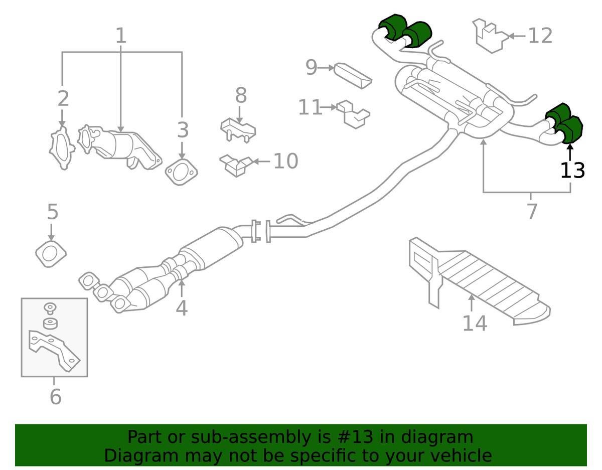 Diffuser Tips - Nissan (20080-KB50A)