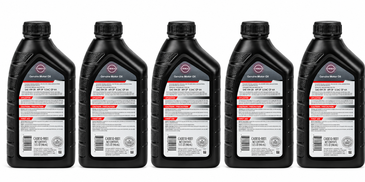 Nissan Genuine OEM 0W-20 Synthetic Oil 5 Qt Altima Rogue Sentra
