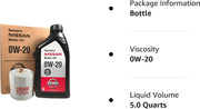 Nissan 0W-20 Oil Change Kit 15208-65F0E