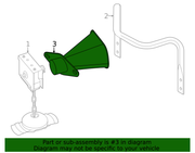 Spare Tire Bracket - Nissan (50771-7JA0A)