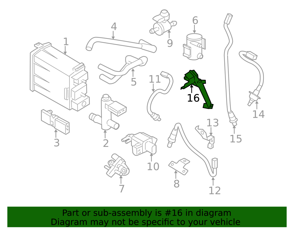 Nissan Genuine OEM Oxygen Sensor Bracket 22650-1AA0A