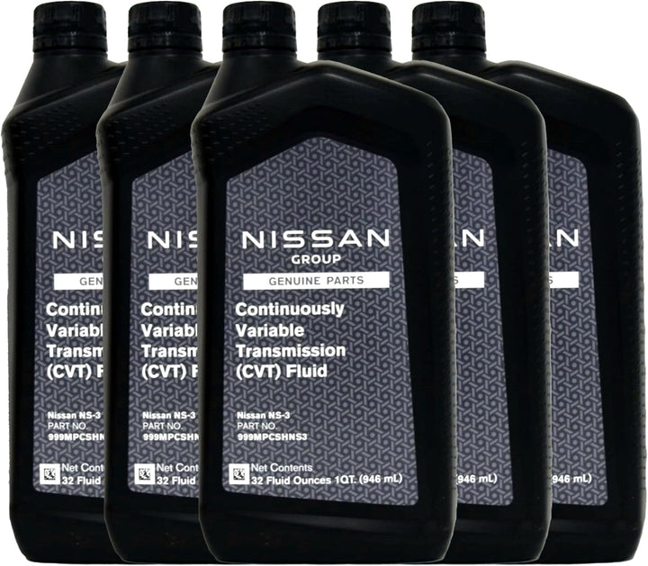 Genuine Nissan OEM NS-3 CVT Transmission Fluid – 5 Quart Value Pack – 999MP-CSHNS3