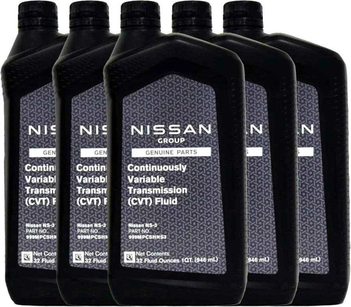 Genuine Nissan NS-3 CVT Transmission Fluid – 5 Pack bundle - 999MPCSHNS3-5