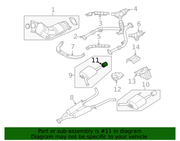 Infiniti Genuine OEM Exhaust Tail Pipe Extension - 20080-JK00A For Infiniti