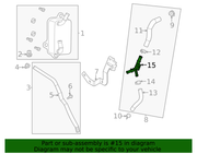 Engine Coolant Bypass Pipe - Nissan (14053-6SX0A)