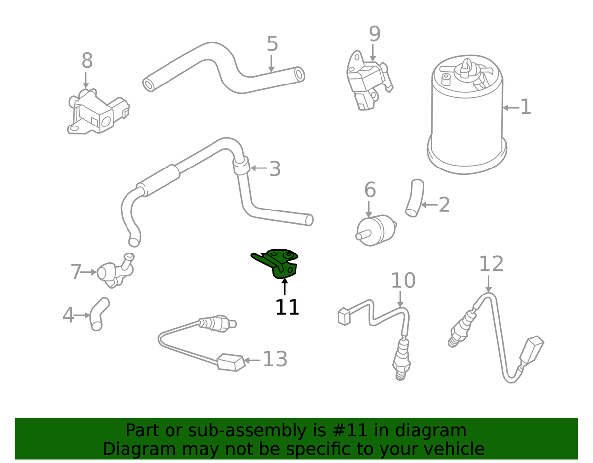 Nissan Genuine OEM Oxygen Sensor Bracket 22650-1KT0A