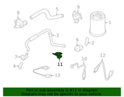 Nissan Genuine OEM Oxygen Sensor Bracket 22650-1KT0A