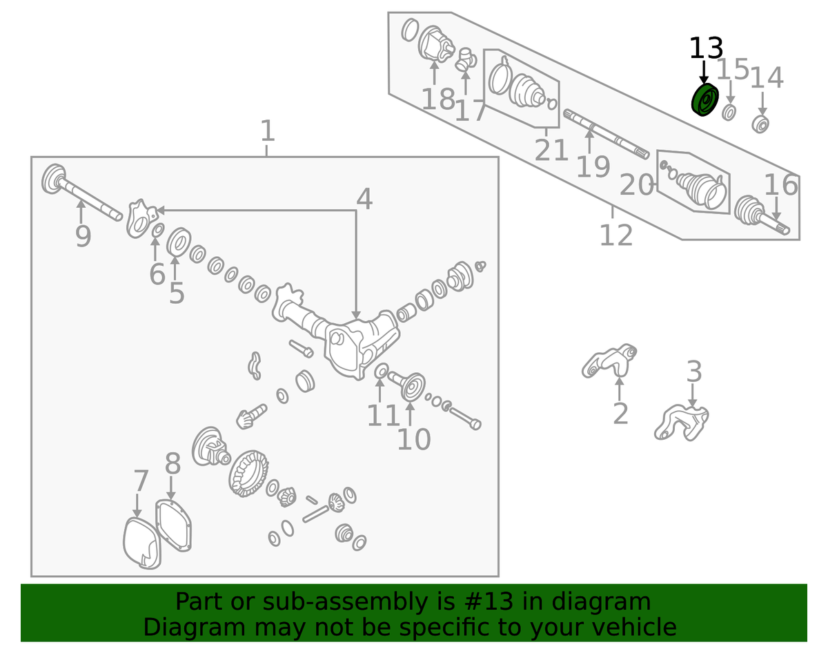 Axle Assembly Oil Seal - Nissan (40227-31G01)