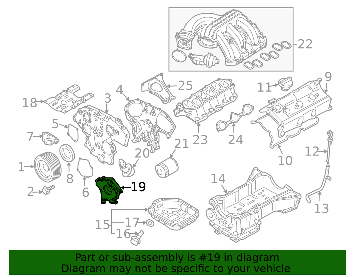 Oil Pump Assembly - Nissan (31340-X279A)