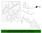 Nissan Genuine OEM Rear ABS Tone Ring 47950-1HA0A Versa Note