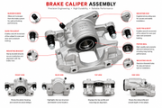 Genuine Nissan Value Advantage Front Right Brake Caliper Assembly D100M-1PA1BNW – Without Pads or Shims - Swift Autoparts