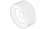 Genuine Nissan 12304-6RC1D Crankshaft Pulley | Pulley-Crankshaft OEM Replacement