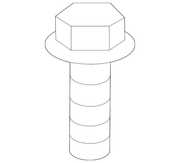 Body Electrical Ground Strap Bolt - Nissan (01456-N8011)