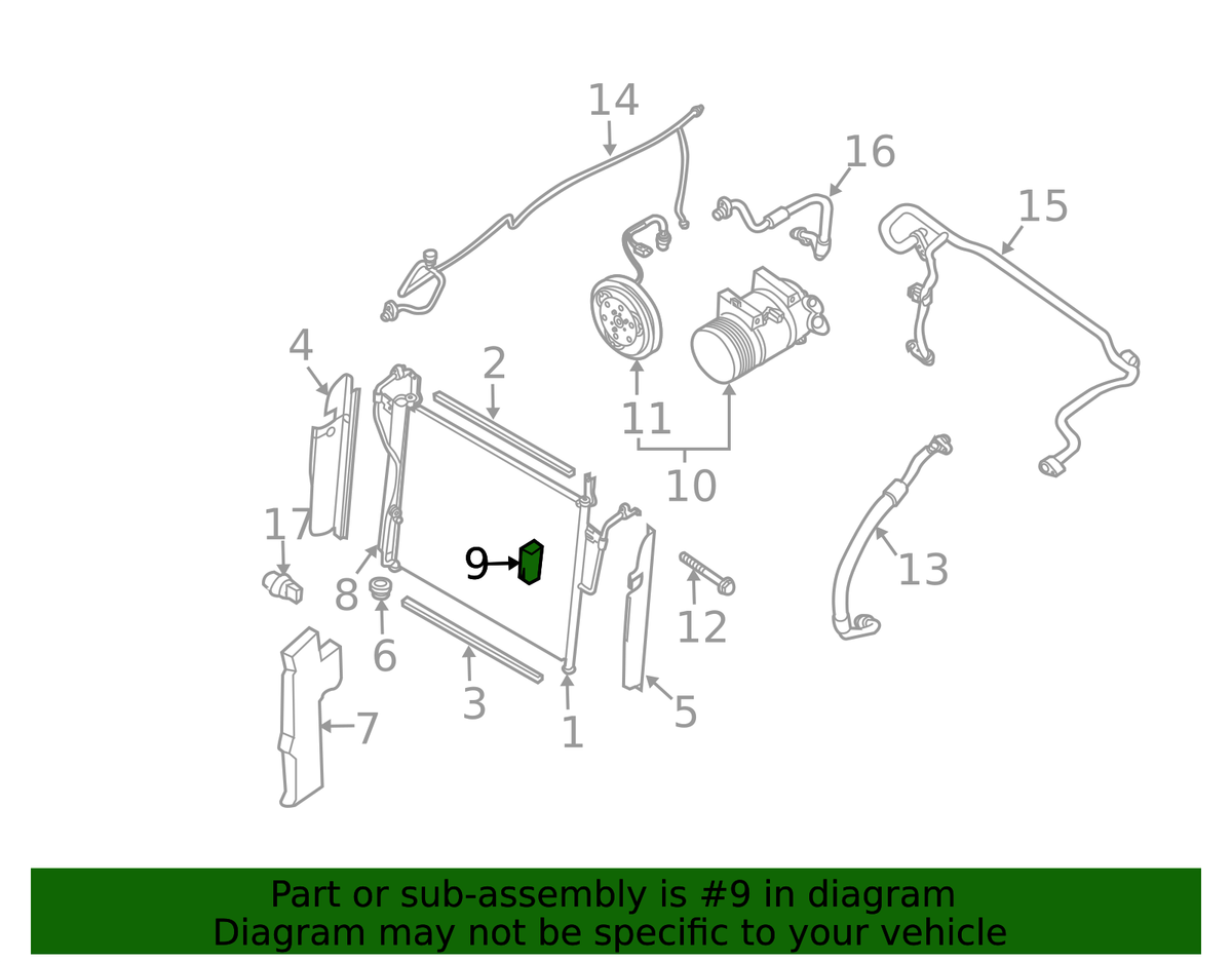 Nissan Genuine OEM Ambient Air Temperature Sensor 27722-9FD0A