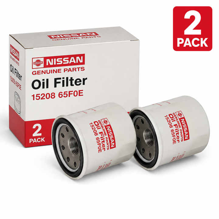 Genuine Nissan OEM Engine Oil Filter 15208-65F0E – 2 Pack Bundle