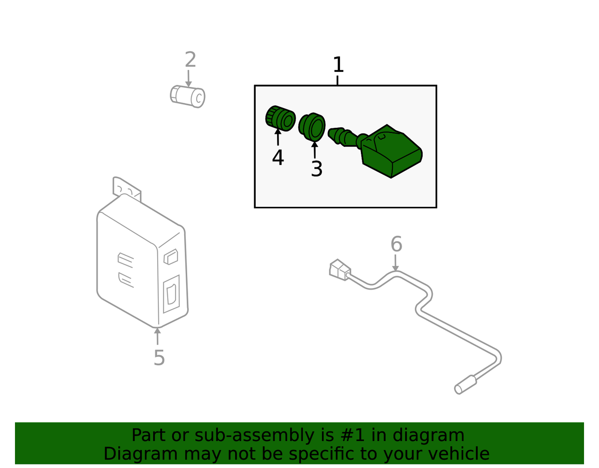Nissan Genuine OEM TPMS Tire Pressure Sensor (Tire Pressure Monitoring Sensor) - 40700-CD001 For Nissan 350Z & Murano