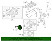 Nissan Genuine OEM Crankshaft Pulley (Engine Crankshaft Pulley) - 12303-5RF0A