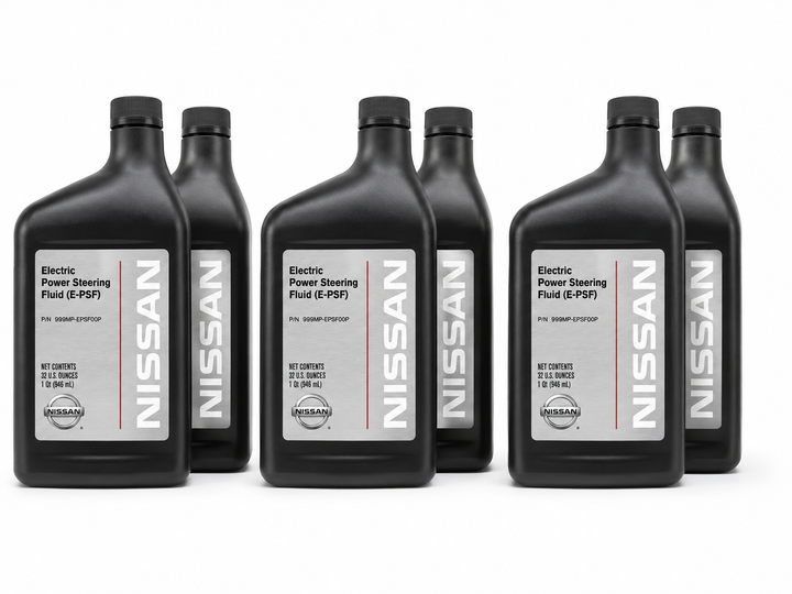 Genuine Nissan OEM Electric Power Steering Fluid E-PSF – 1 Quart Bottles – 6 Pack Super Economy Bundle – 999MP-EPSF00P