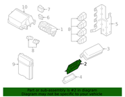 Nissan Genuine OEM Engine Compartment Relay Box (Relay Block) - 24384-1HK0A For Nissan Versa