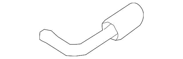 Nissan Genuine 20080-1AA2A Exhaust Tailpipe Extension Diffuser For Nissan Murano 3.5L V6