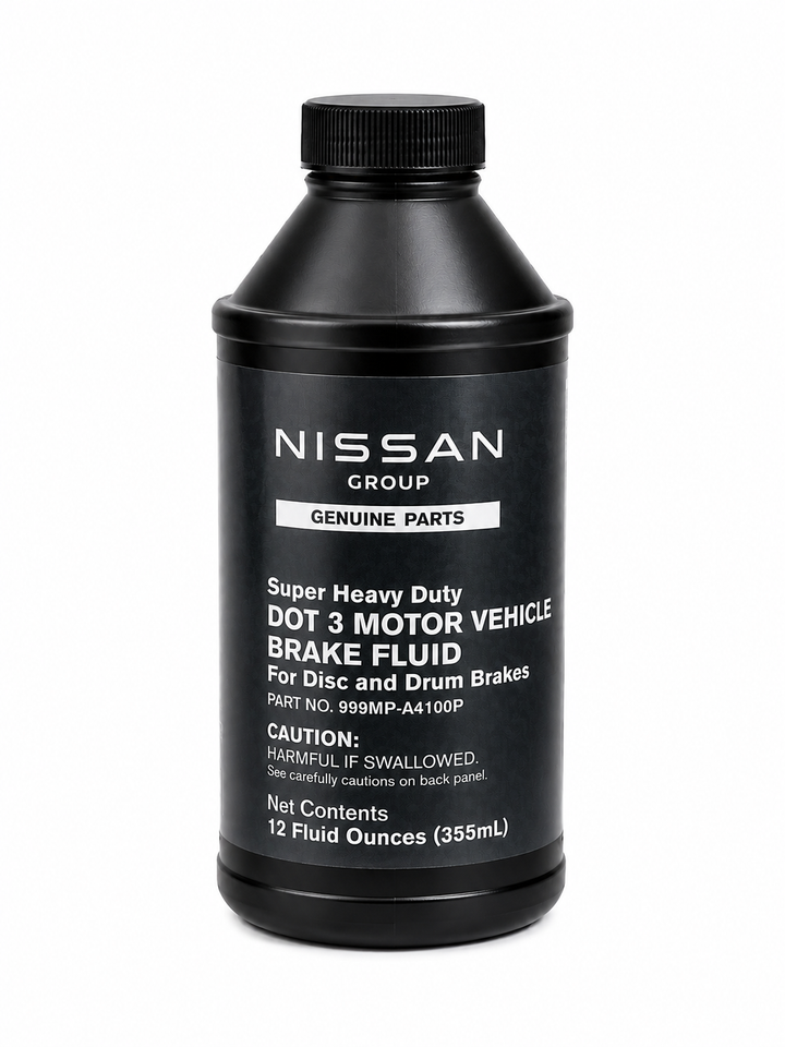 Genuine Nissan OEM Super Heavy Duty DOT 3 Brake Fluid – 12 oz Bottle – 999MP-A4100P