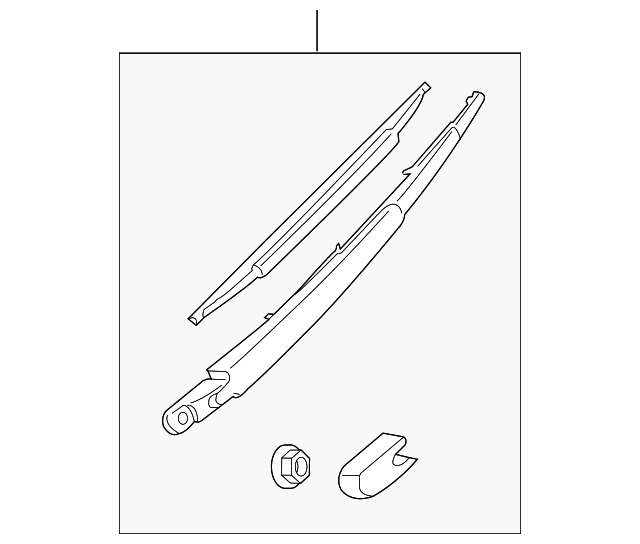 Nissan Value Advantage Rear Wiper Blade B8793-RD14J Quest Versa
