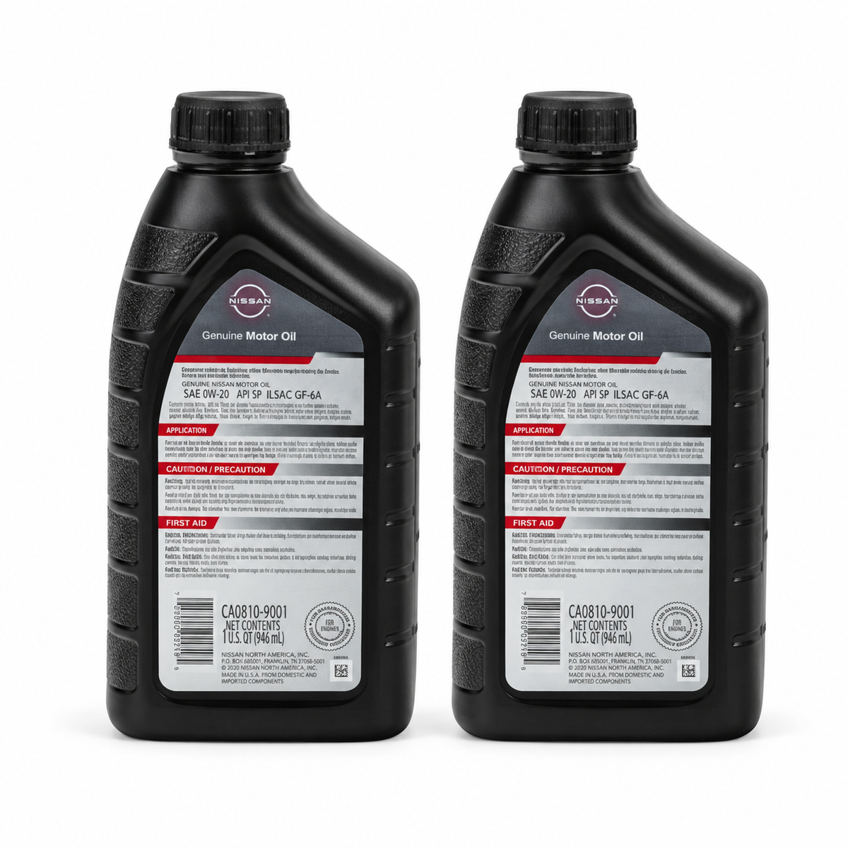 Nissan Genuine OEM 0W-20 Synthetic Oil 2 Qt Altima Rogue Sentra
