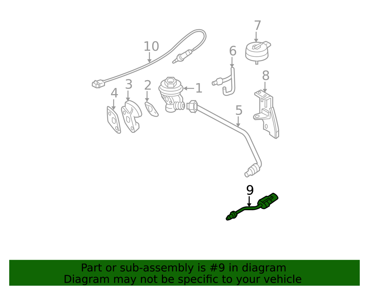 Nissan Genuine OEM EGR Temperature Sensor 14730-19P00