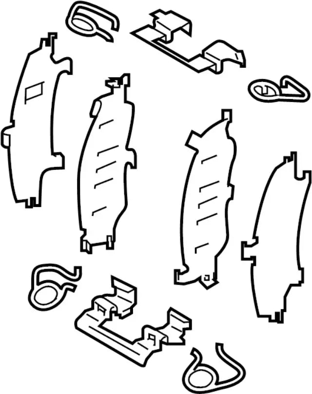 Hardware Kit-Front Disc Brake Pad - Infiniti (D108M4GA0J)