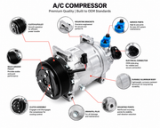 Genuine Nissan Value Advantage A/C Compressor K2600-5AB0MNW – Air Conditioning Compressor Assembly - Swift Autoparts