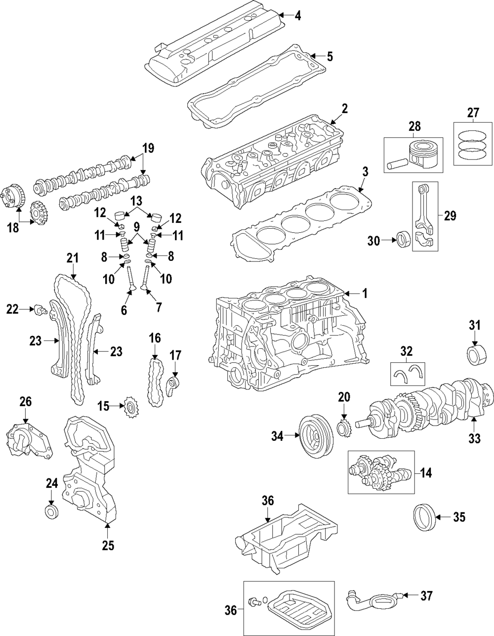 Engine Crankshaft Thrust Washer - (12261-JA00B)
