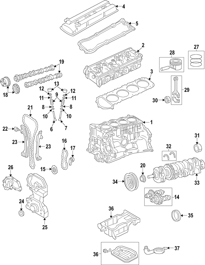 Engine Crankshaft Thrust Washer - (12261-JA00B)